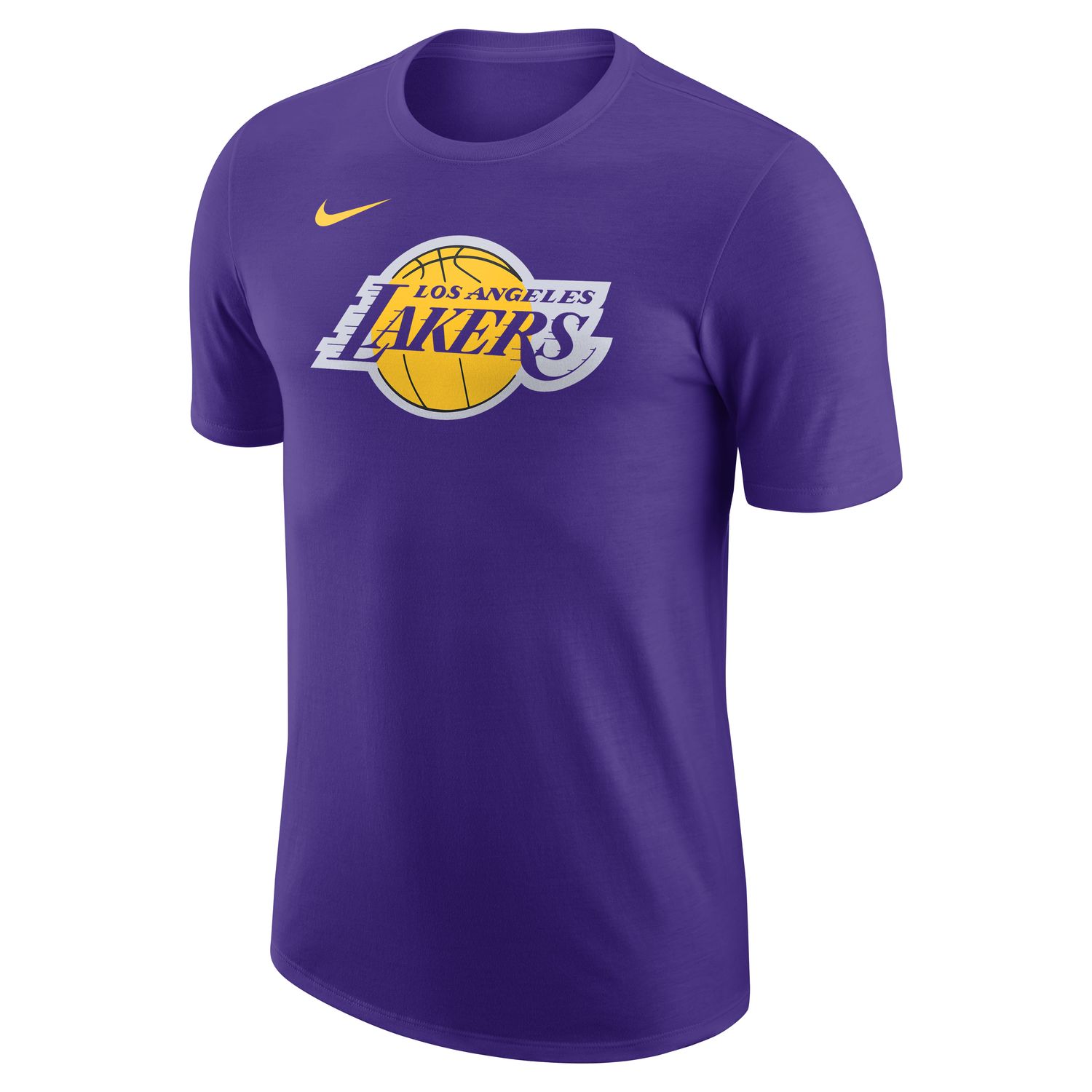 Levně Nike NBA Los Angeles Lakers Essential Logo Tee Field Purple - Pánské - Triko Nike - Fialové - FJ0243-504