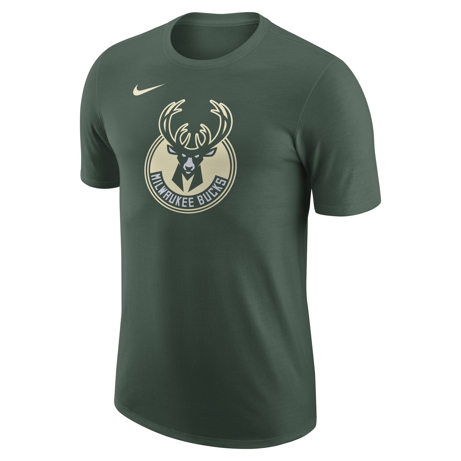 Nike NBA Milwaukee Bucks Essential Logo Tee - Pánské - Triko Nike - Zelené - FJ0247-323