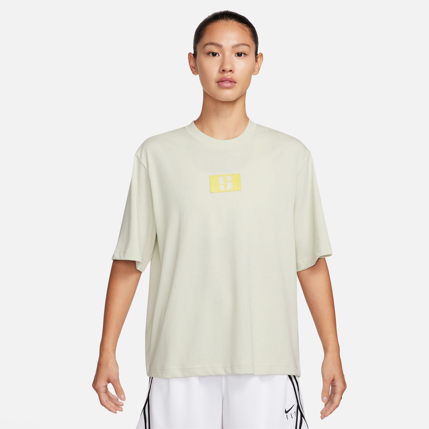Nike Sabrina Wmns Boxy Tee Sea Glass - Dámské - Triko Nike - Šedé - FJ2701-020 - Velikost: L