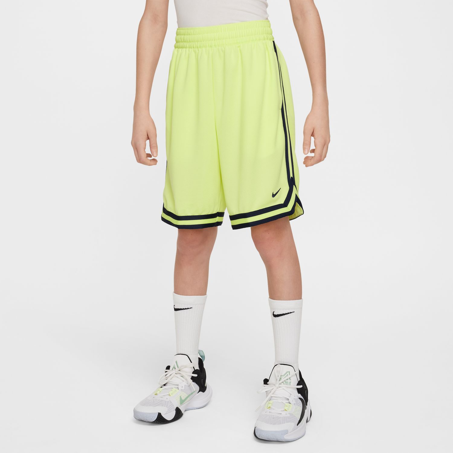 Nike Dri-FIT DNA Big Kids Basketball Shorts Lemon Twist - Dětské - Kraťasy Nike - Žluté - FJ6802-736 - Velikost: XL
