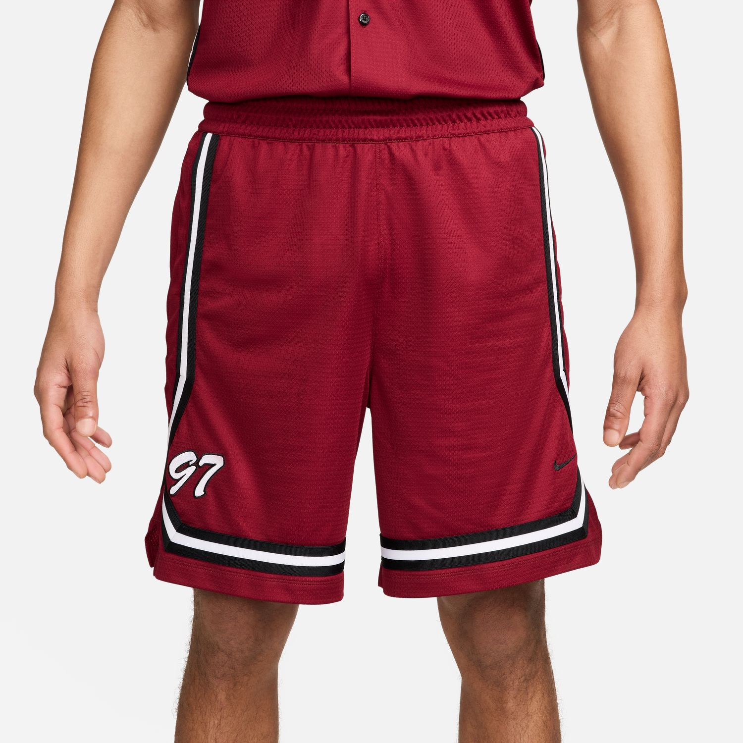 Nike DNA Crossover Dri-FIT 8" Basketball Shorts Team Red - Pánské - Kraťasy Nike - Červené - FN2883-677 - Velikost: 2XL