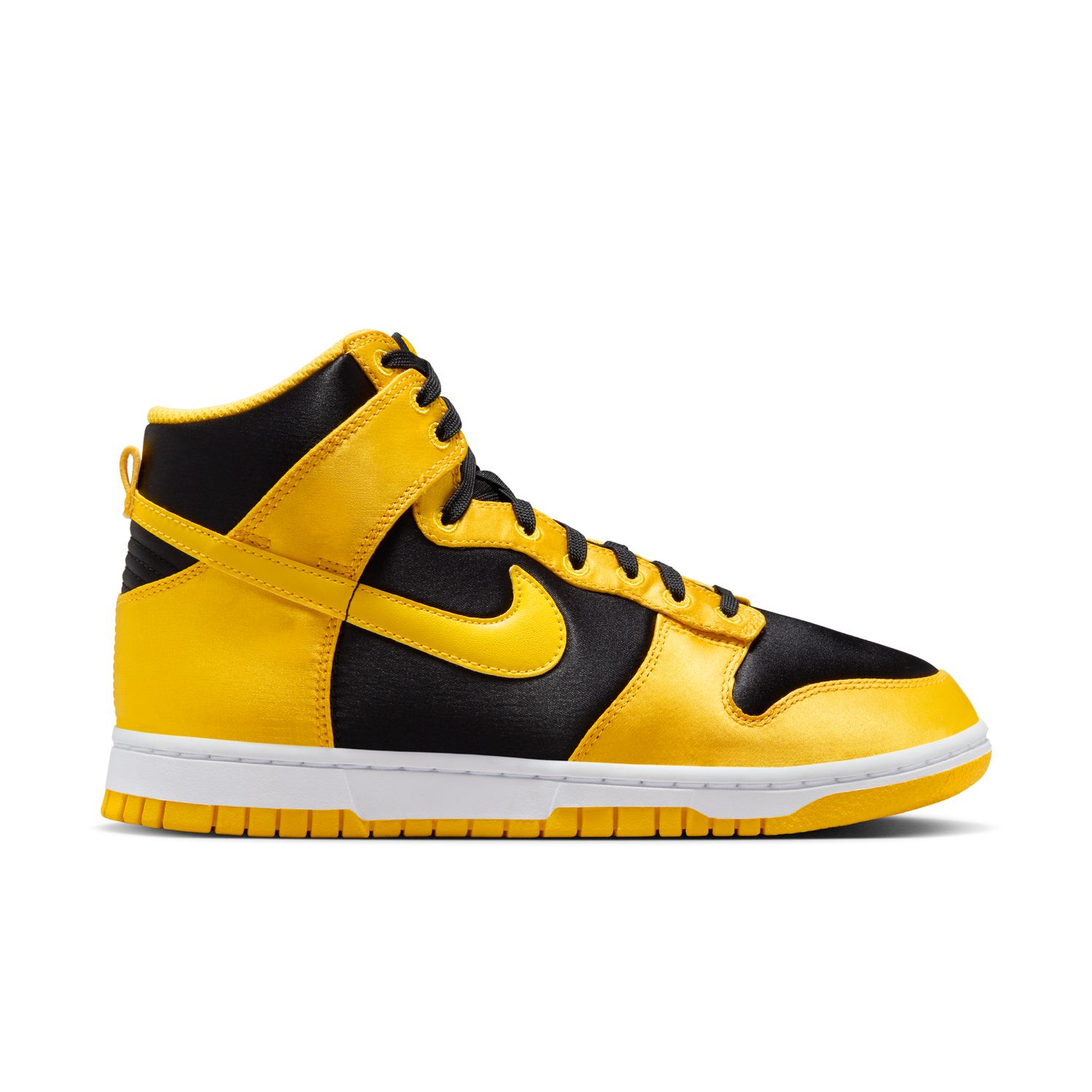 Nike Dunk High "Satin Goldenrod" Wmns - Dámské - Tenisky Nike - Černé - FN4216-001 - Velikost: 38.5