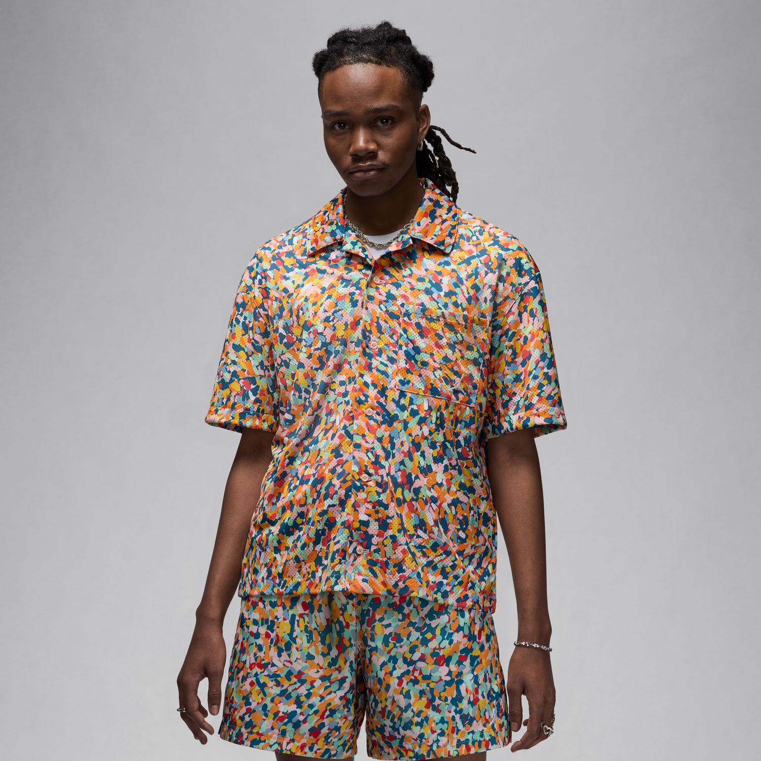 Levně Jordan Essentials Poolside Top Multi-Color - Pánské - Triko Jordan - Vícebarevné - FN4641-622