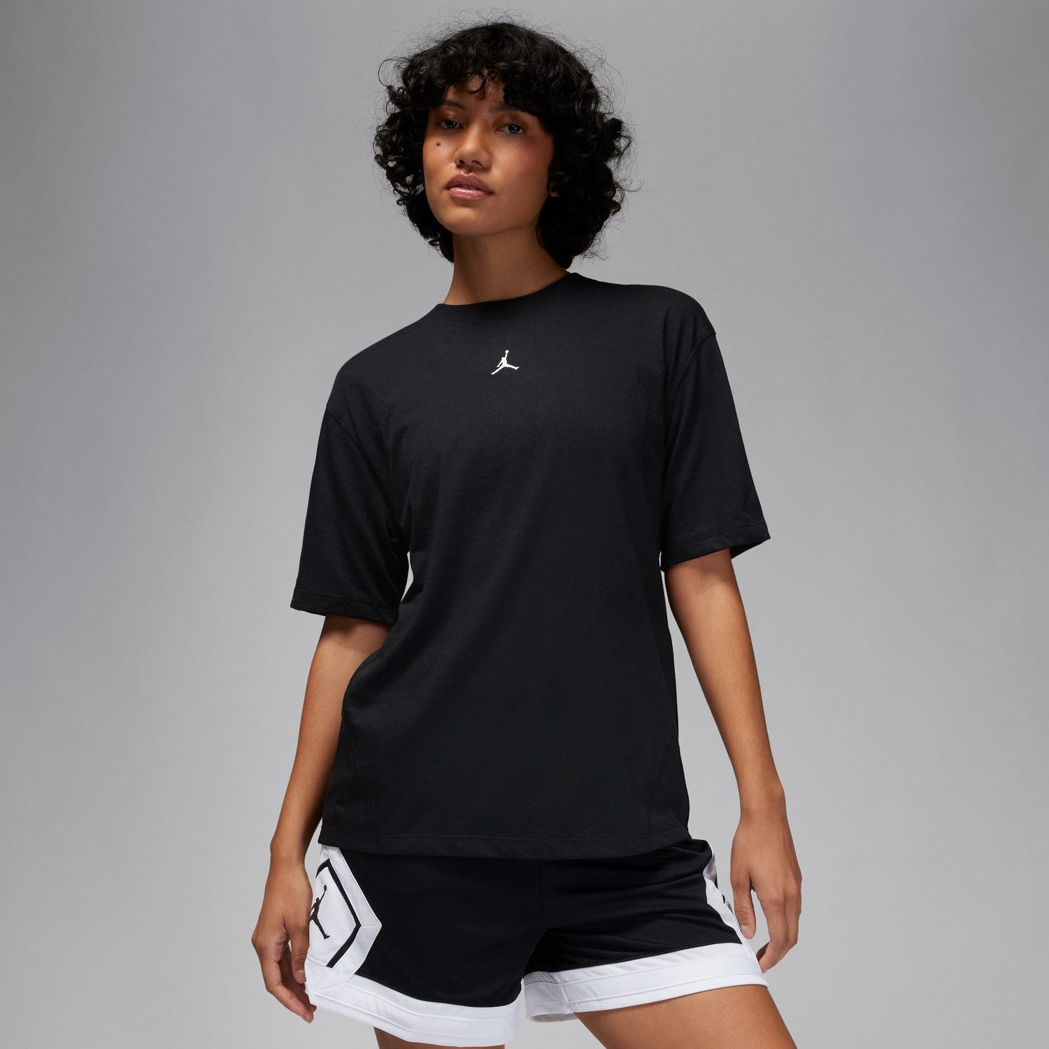 Levně Jordan Sport Wmns Diamond Tee Black - Dámské - Triko Jordan - Černé - FN5116-010