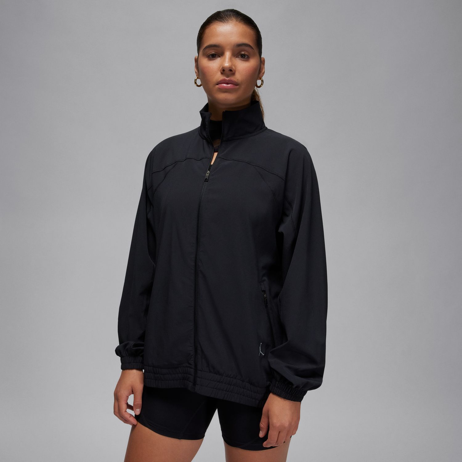Jordan Sport Dri-FIT Wmns Woven Jacket Black - Dámské - Bunda Jordan - Černé - FN5143-010 - Velikost: L