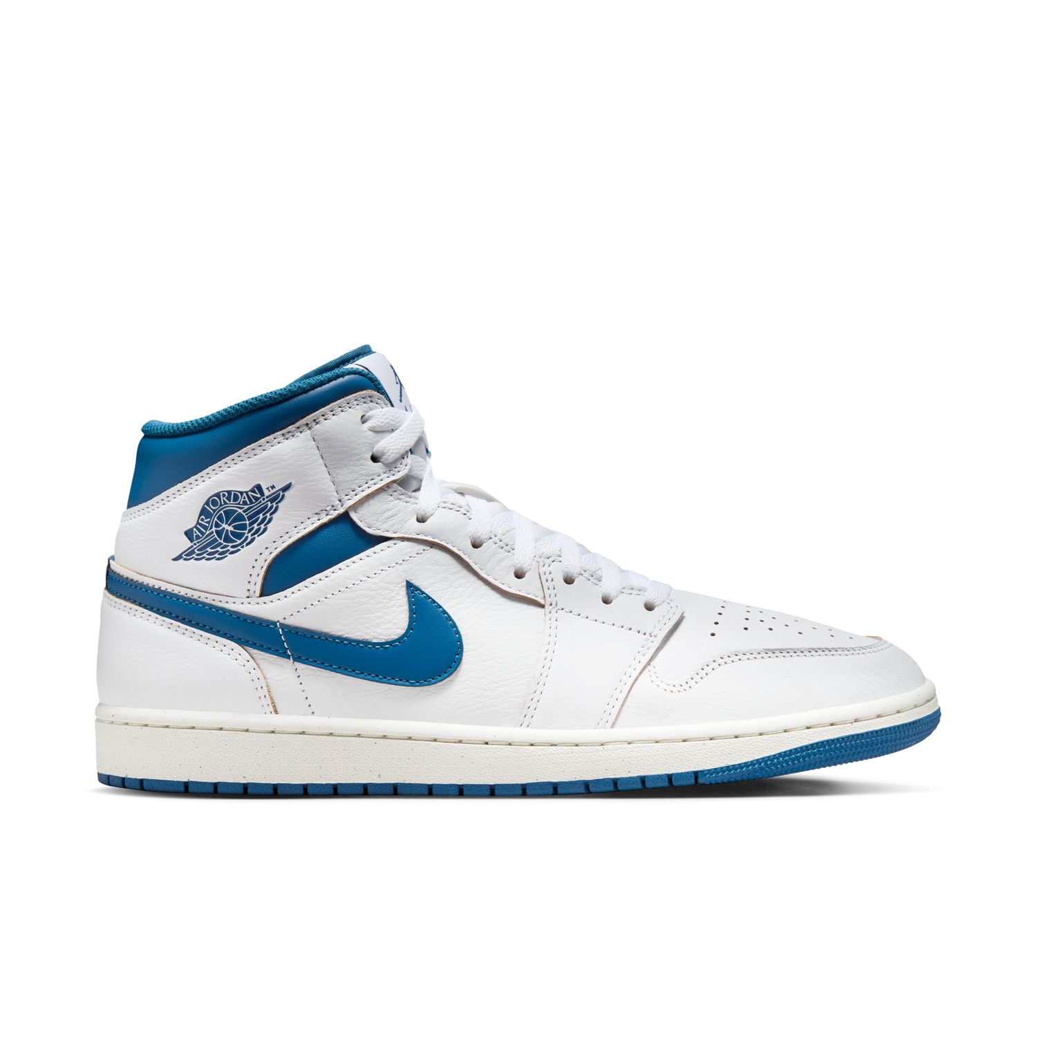 Air Jordan 1 Mid SE "Industrial Blue" - Pánské - Tenisky Jordan - Bílé - FN5215-141 - Velikost: 50.5