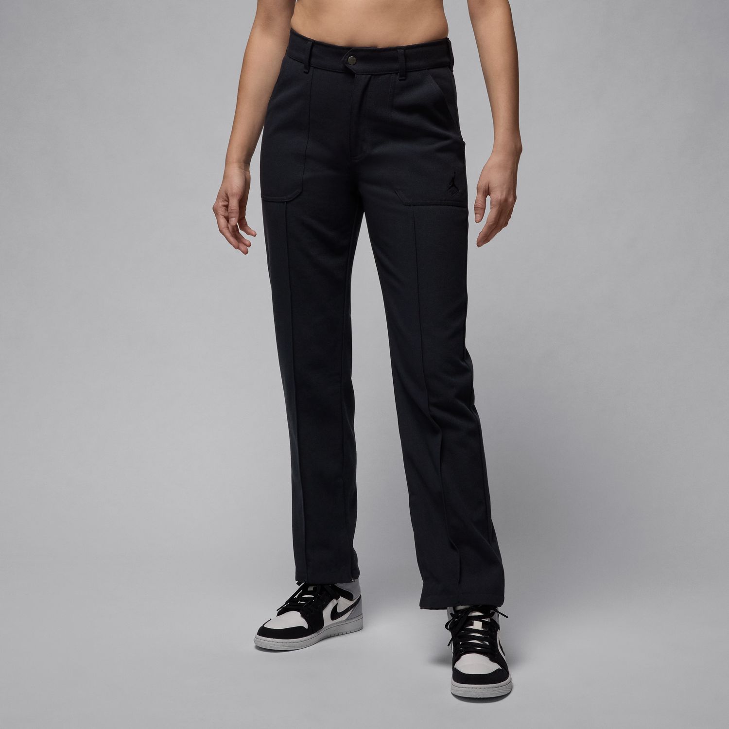 Jordan Wmns Woven Pants - Dámské - Kalhoty Jordan - Černé - FN5446-010 - Velikost: L