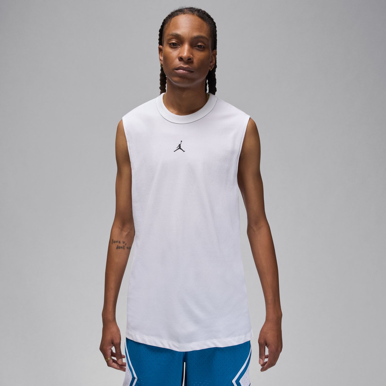 Levně Jordan Sport Dri-FIT Sleeveless Top White - Pánské - Triko Jordan - Bílé - FN5856-100