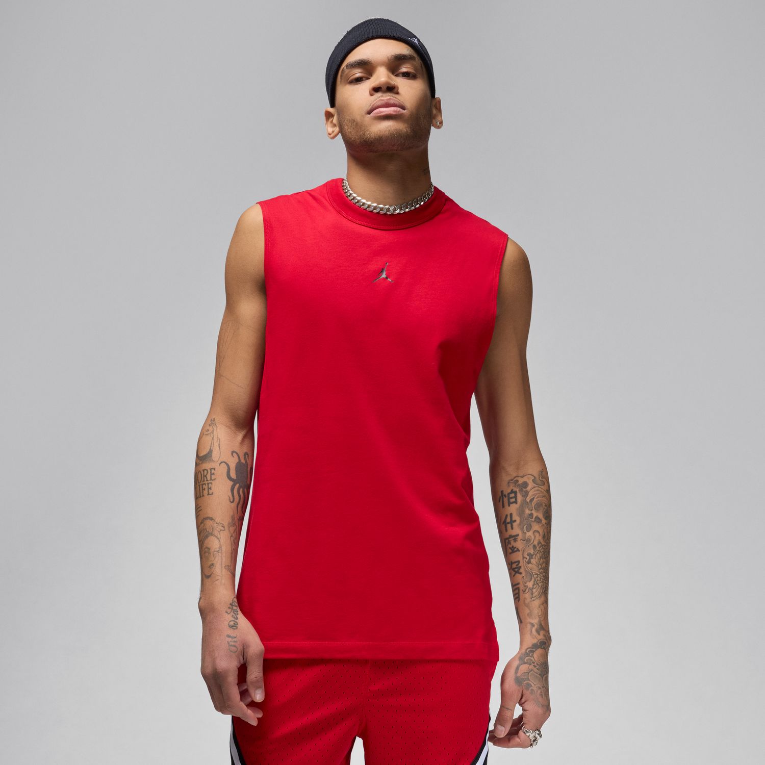 Levně Jordan Sport Dri-FIT Sleeveless Top Gym Red - Pánské - Triko Jordan - Červené - FN5856-687