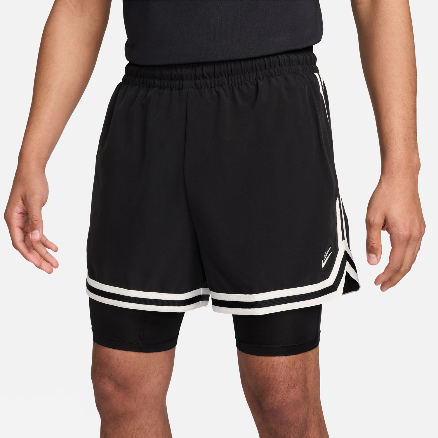 Nike NBA Kevin Durant Woven DNA 2in1 4in Shorts - Pánské - Kraťasy Nike - Černé - FN8096-010 - Velikost: 2XL