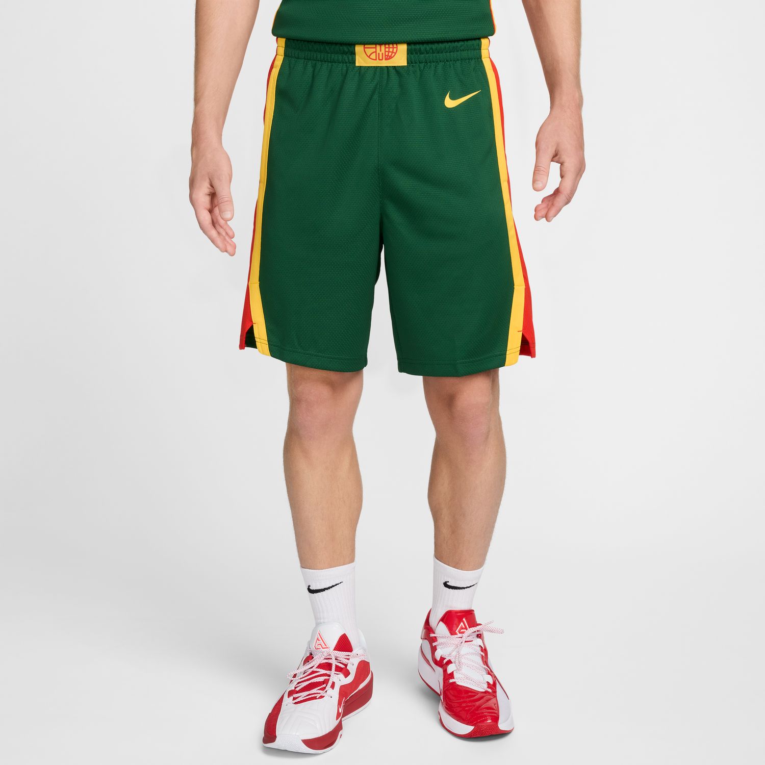 Jordan Lithuania Limited Road Shorts - Pánské - Kraťasy Jordan - Zelené - FQ0394-341 - Velikost: M