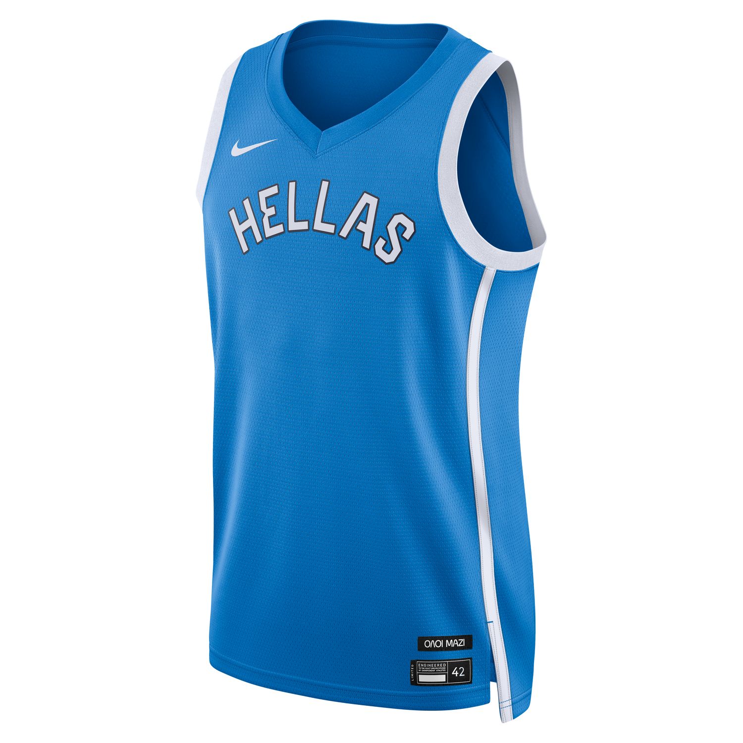 Nike Greece Limited Road Wmns Basketball Jersey - Dámské - Dres Nike - Modré - FQ0454-435 - Velikost: L