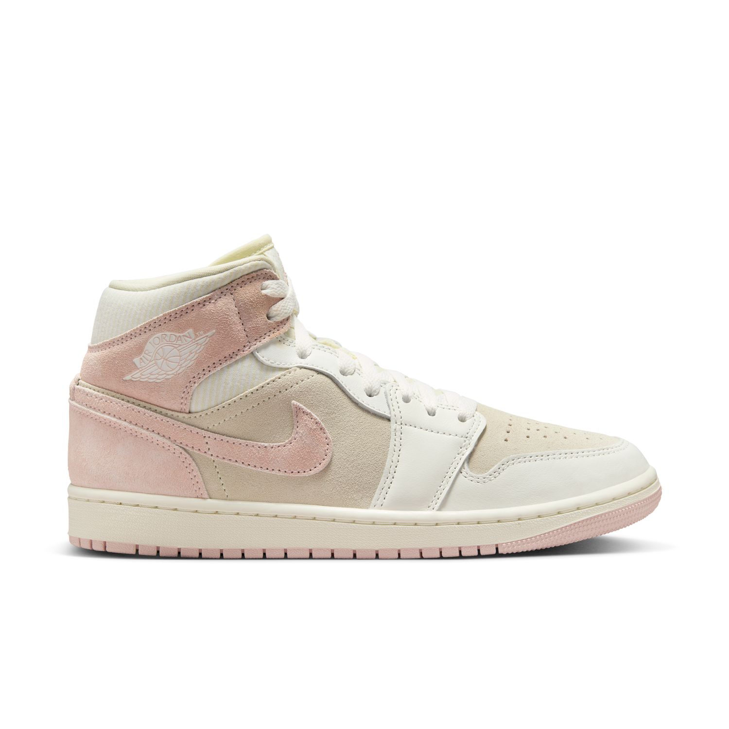 Air Jordan 1 Mid SE "Seersucker" Wmns - Dámské - Tenisky Jordan - Bílé - FQ1926-161 - Velikost: 44.5