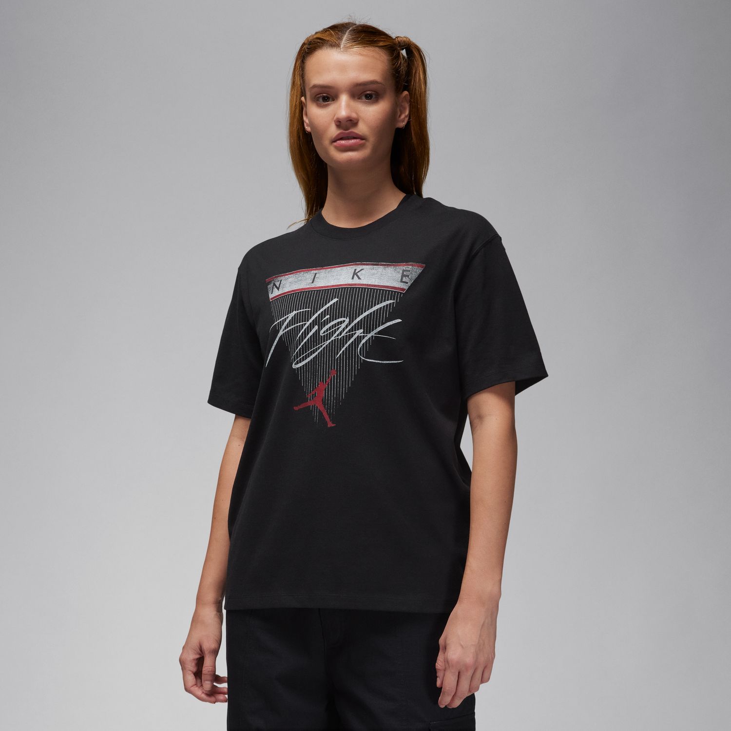Jordan Flight Heritage Wmns Graphic Tee Black - Dámské - Triko Jordan - Černé - FQ3240-010 - Velikost: L