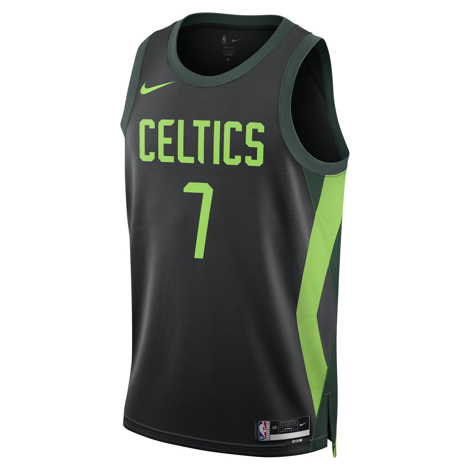 Nike Dri-FIT NBA Jaylen Brown Boston Celtics 2024/25 City Edition Swingman Jersey - Pánské - Dres Nike - Černé - FQ4335-010 - Velikost: 2XL