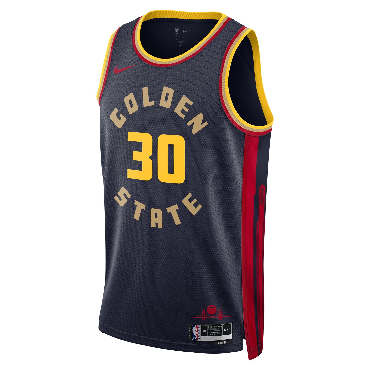Nike Dri-FIT NBA Stephen Curry Golden State Warriors 2024/25 City Edition Swingman Jersey - Pánské - Dres Nike - Modré - FQ4342-422 - Velikost: 3XL