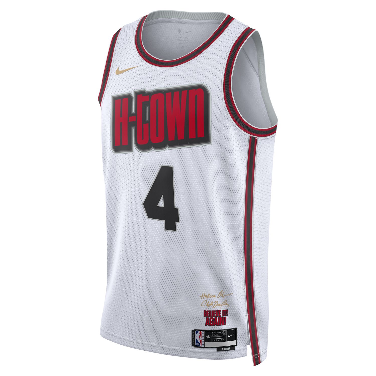 Nike Dri-FIT NBA Jalen Green Houston Rockets 2024/25 City Edition Swingman Jersey - Pánské - Dres Nike - Bílé - FQ4343-101 - Velikost: S