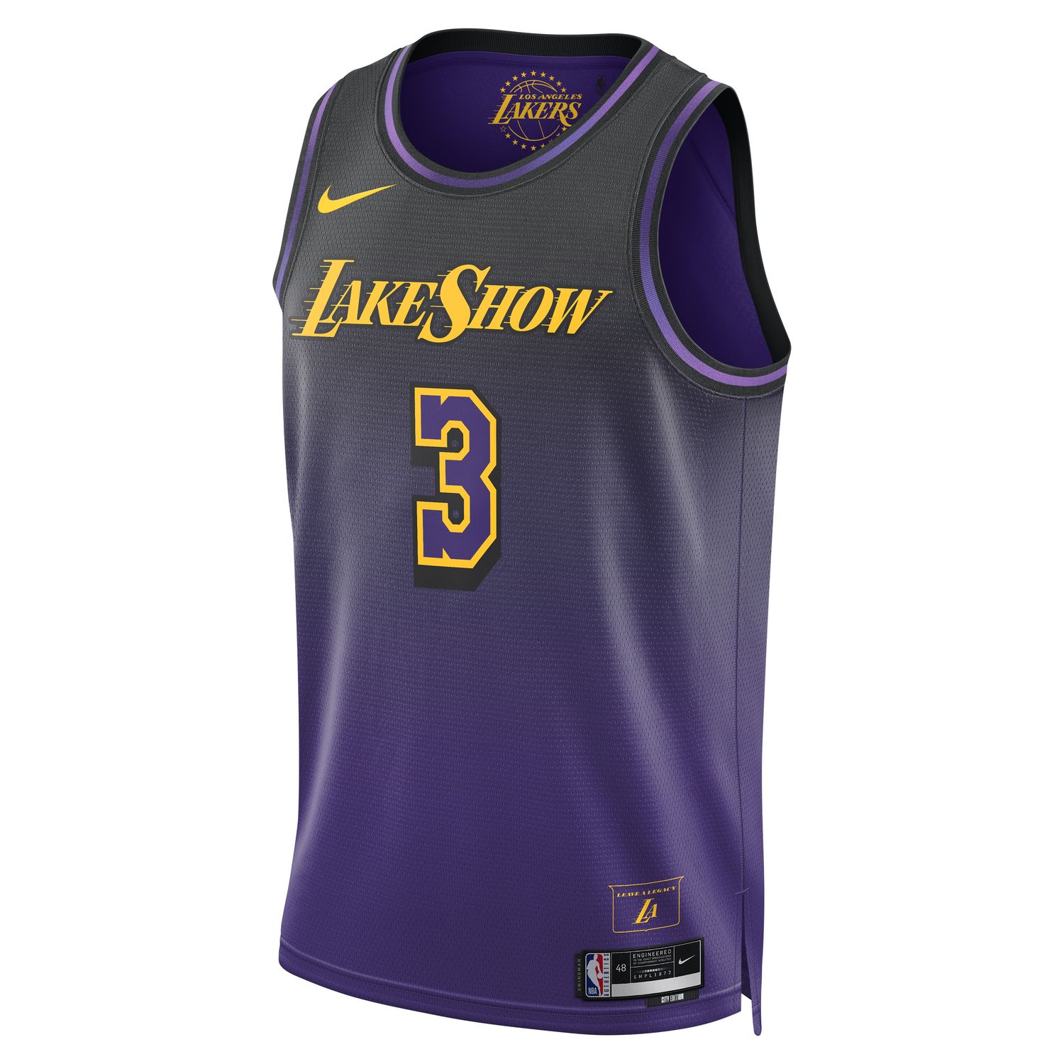 Levně Nike Dri-FIT NBA Anthony Davis Los Angeles Lakers 2024/25 City Edition Swingman Jersey - Pánské - Dres Nike - Fialové - FQ4346-505