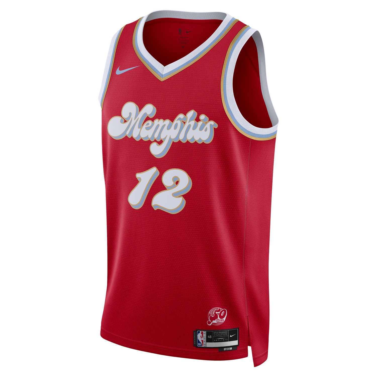 Nike Dri-FIT NBA Ja Morant Memphis Grizzlies 2024/25 City Edition Swingman Jersey - Pánské - Dres Nike - Červené - FQ4347-658 - Velikost: 3XL