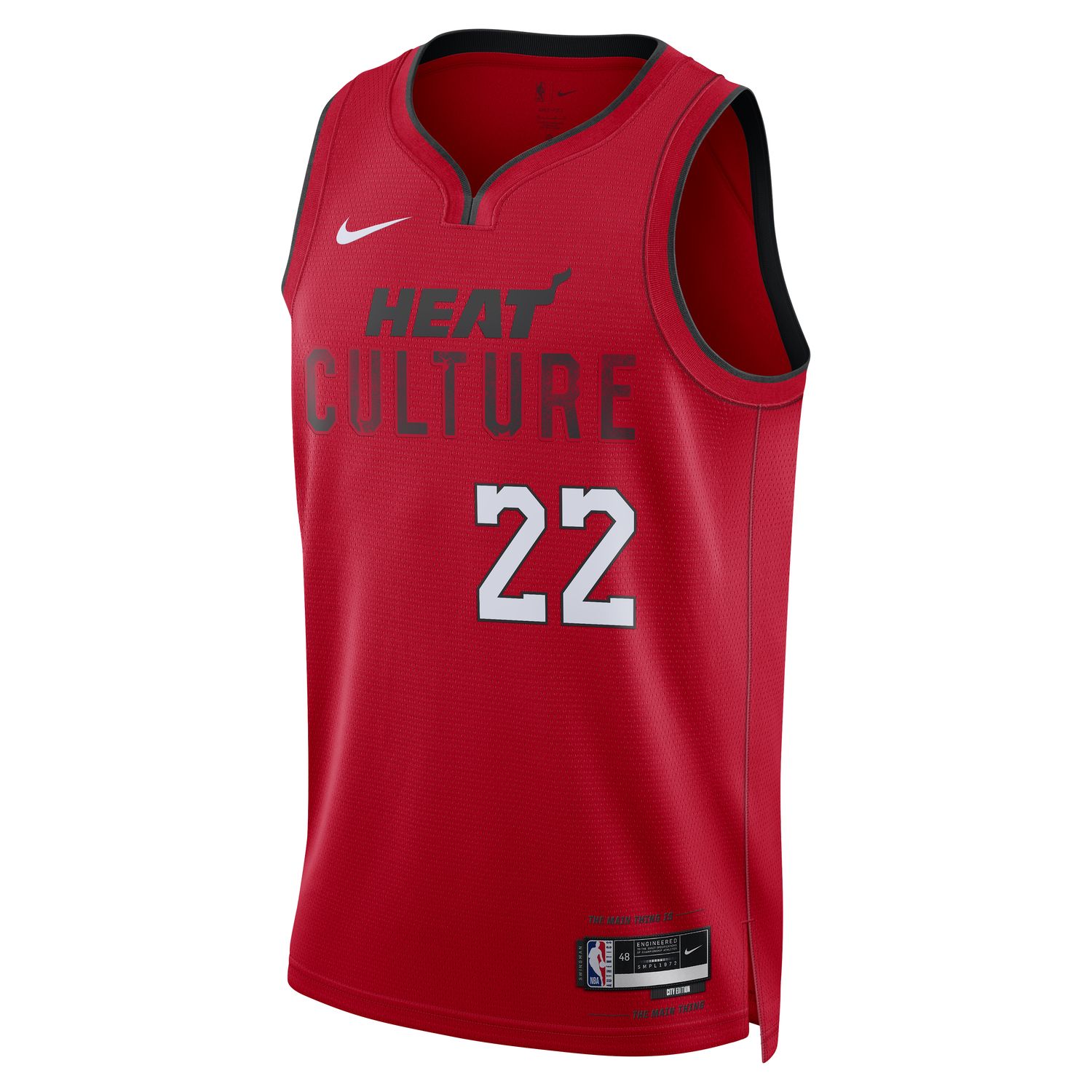 Nike Dri-FIT NBA Jimmy Butler Miami Heat 2024/25 City Edition Swingman Jersey - Pánské - Dres Nike - Červené - FQ4348-661 - Velikost: 2XL