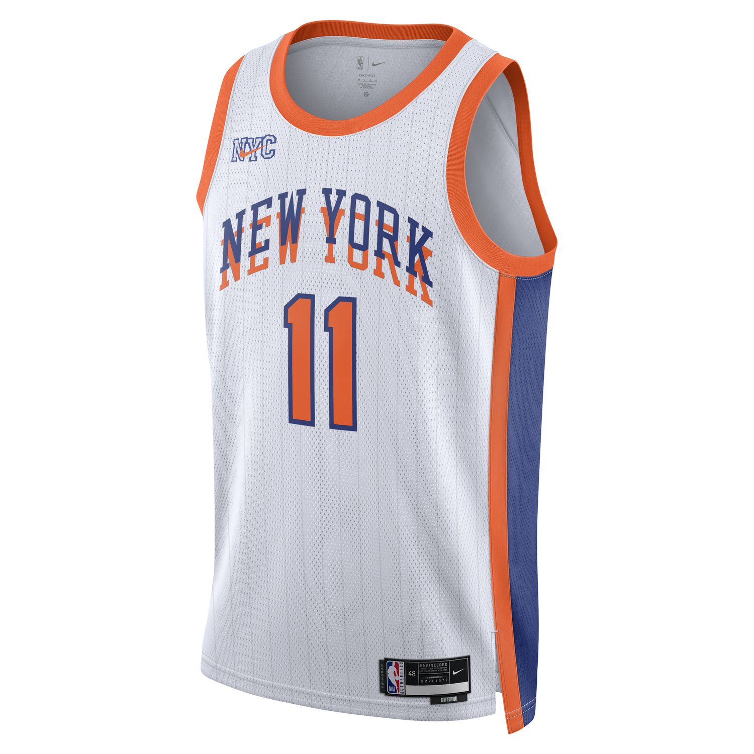 Levně Nike Dri-FIT NBA Jalen Brunson New York Knicks 2024/25 City Edition Swingman Jersey - Pánské - Dres Nike - Bílé - FQ4352-101