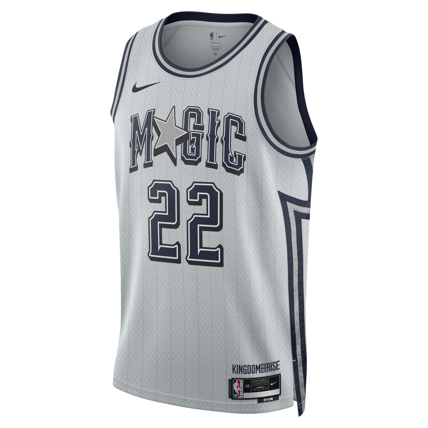 Nike Dri-FIT NBA Franz Wagner Orlando Magic 2024/25 City Edition Swingman Jersey - Pánské - Dres Nike - Šedé - FQ4354-043 - Velikost: S