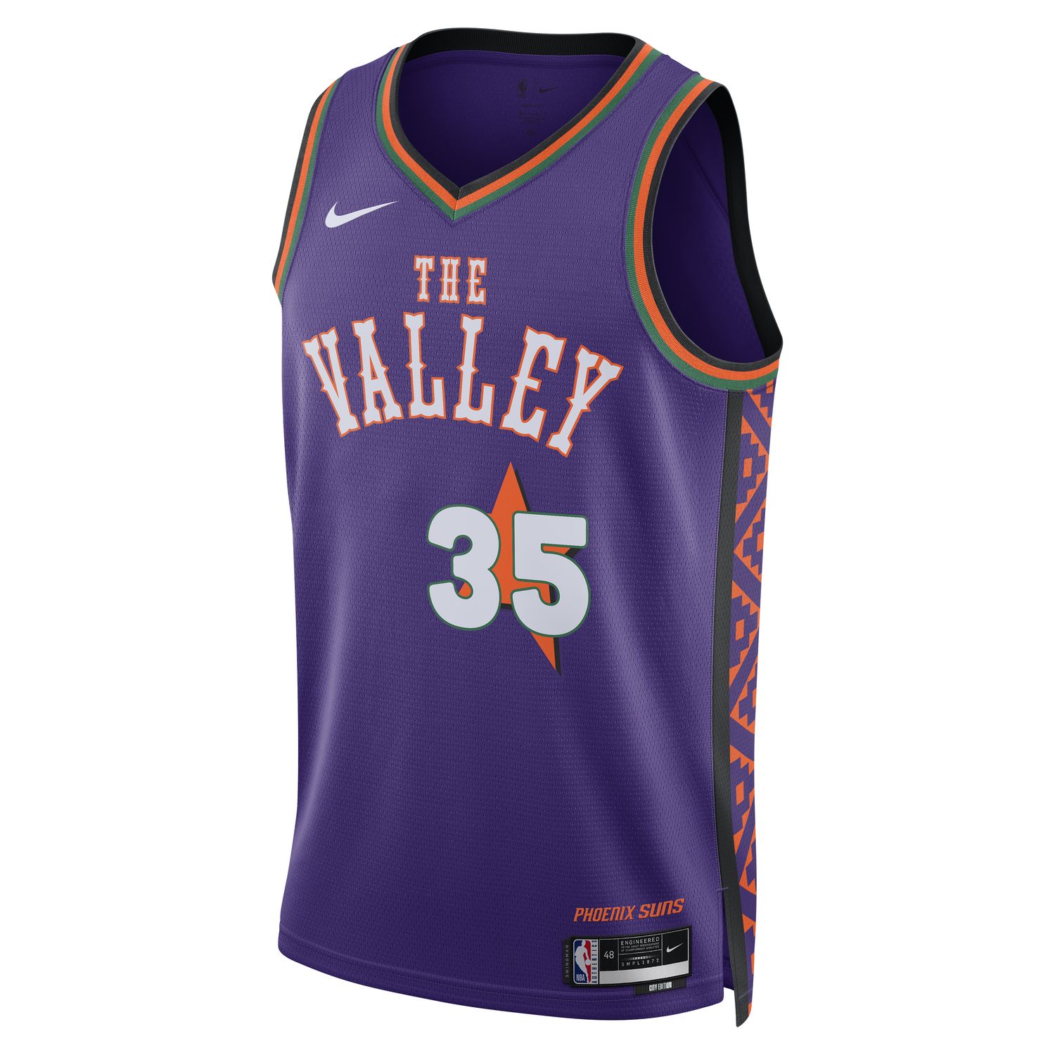 Nike Dri-FIT NBA Kevin Durant Phoenix Suns 2024/25 City Edition Swingman Jersey - Pánské - Dres Nike - Fialové - FQ4356-507 - Velikost: S