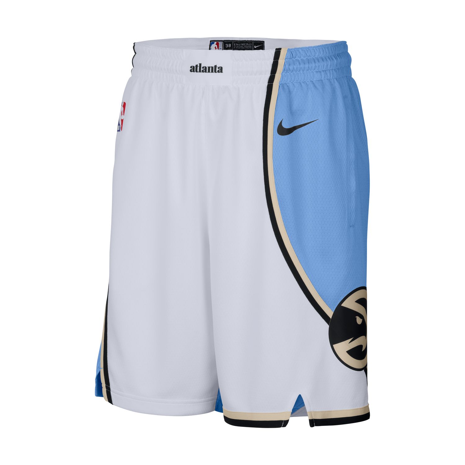 NIke Dri-FIT NBA Atlanta Hawks 2024/25 City Edition Swingman Shorts - Pánské - Kraťasy Nike - Bílé - FQ4397-100 - Velikost: 2XL