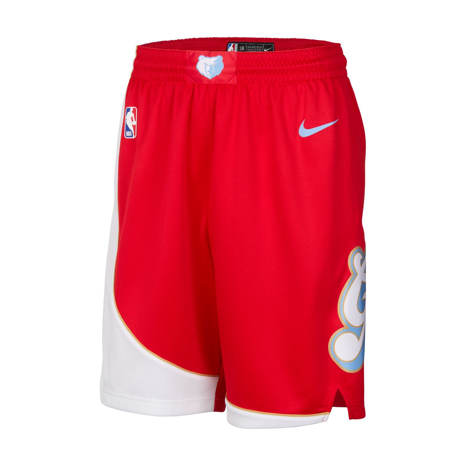 Nike Dri-FIT NBA Memphis Grizzlies 2024/25 City Edition Swingman Shorts - Pánské - Kraťasy Nike - Červené - FQ4411-657 - Velikost: 2XL
