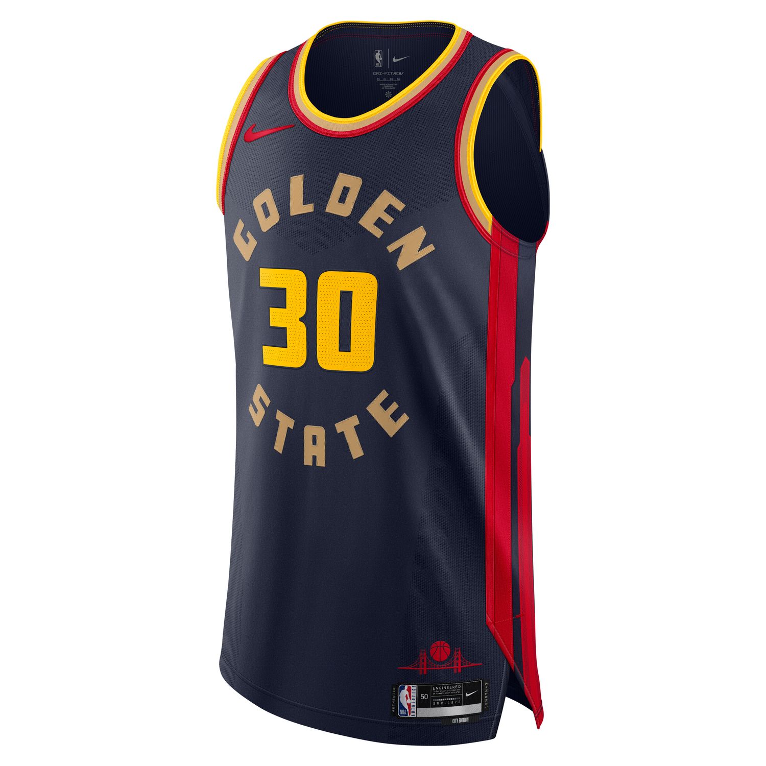 Nike Dri-FIT NBA Stephen Curry Golden State Warriors 2024/25 City Edition Swingman Jersey - Pánské - Dres Nike - Modré - FQ4465-419 - Velikost: 58
