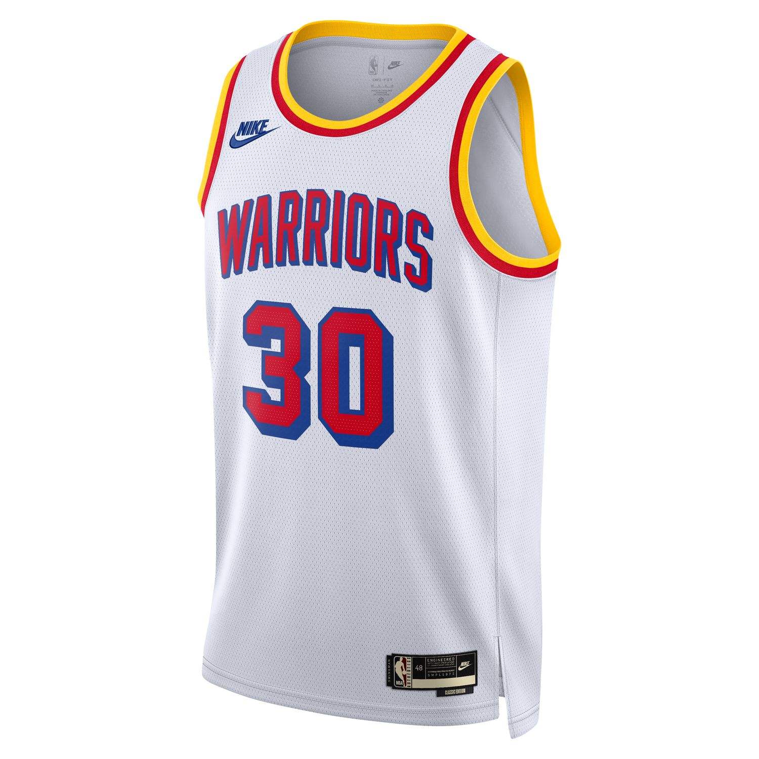 Nike Dri-FIT NBA Stephen Curry Golden State Warriors 24/25 Hardwood Classics Swingman Jersey - Pánské - Dres Nike - Bílé - FQ4689-103 - Velikost: XS