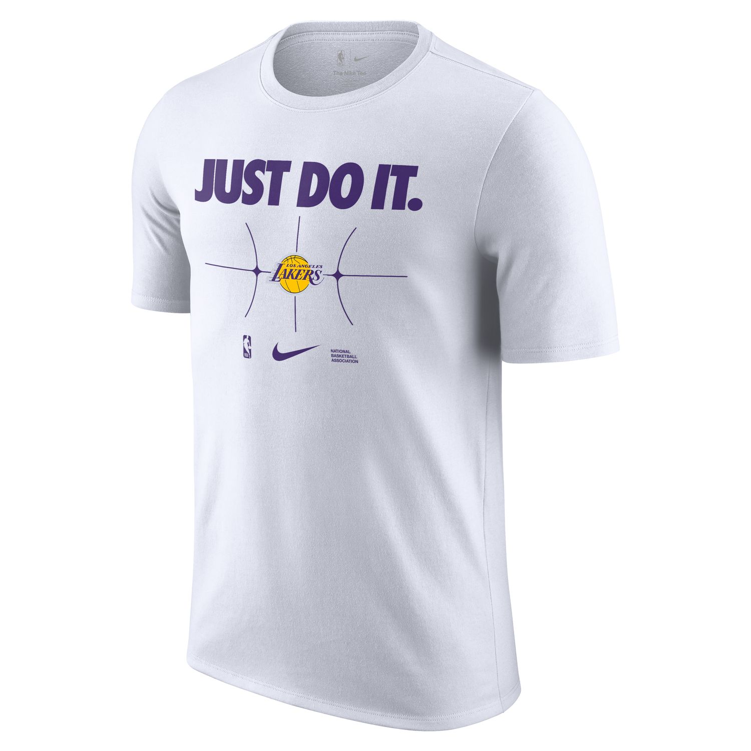 Nike NBA Los Angeles Lakers Essential Tee White - Pánské - Triko Nike - Bílé - FQ6282-100