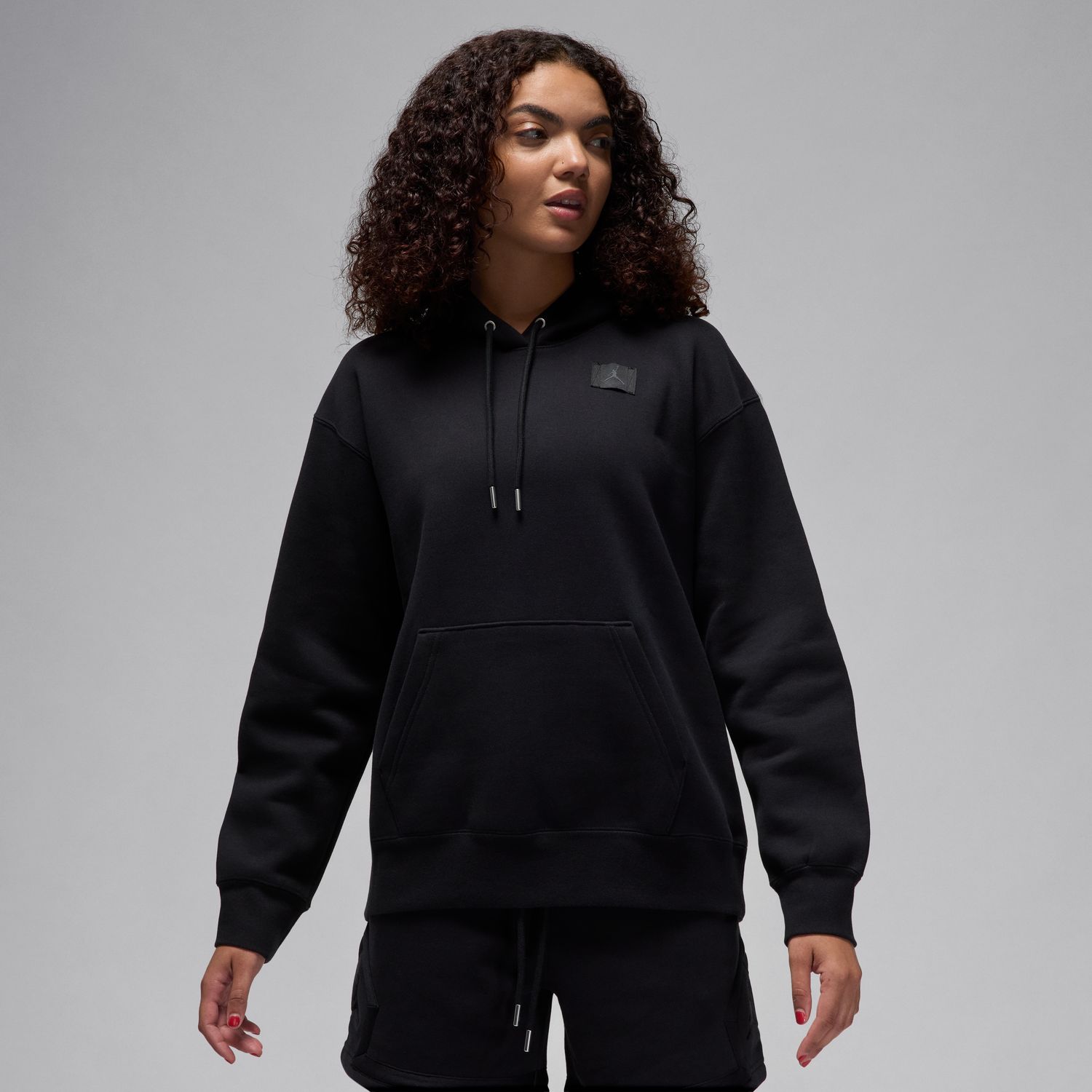 Jordan Flight Fleece Wmns Pullover Hoodie - Dámské - Mikina Jordan - Černé - FV7050-010