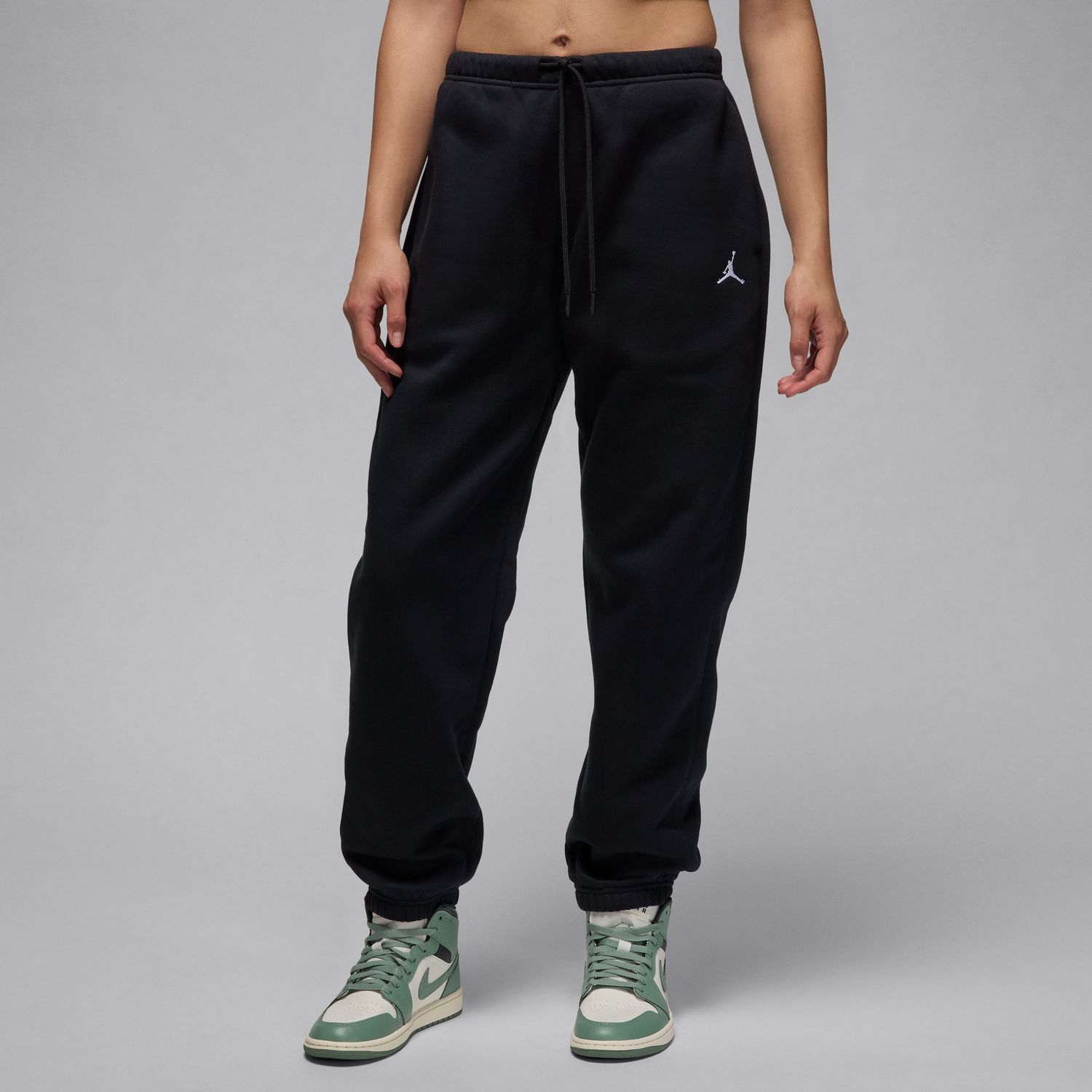 Jordan Brooklyn Fleece Wmns Pants - Dámské - Kalhoty Jordan - Černé - FV7077-010 - Velikost: XL/T