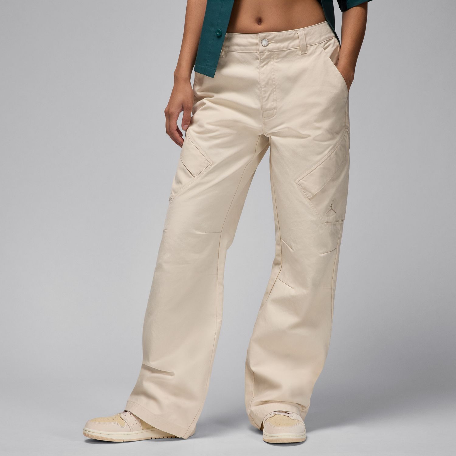 Jordan Chicago Wmns Pants Legend Light Brown - Dámské - Kalhoty Jordan - Hnědé - FV7098-203 - Velikost: L