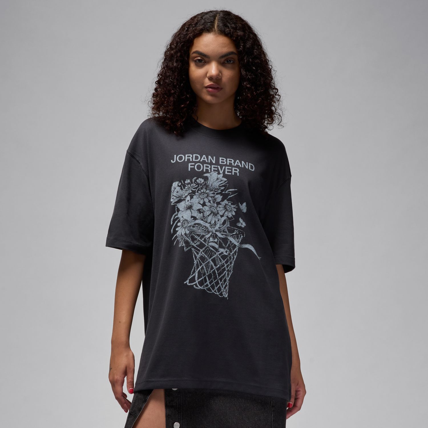 Levně Jordan Wmns Oversized Graphic T-Shirt Black - Dámské - Triko Jordan - Černé - FV7119-045