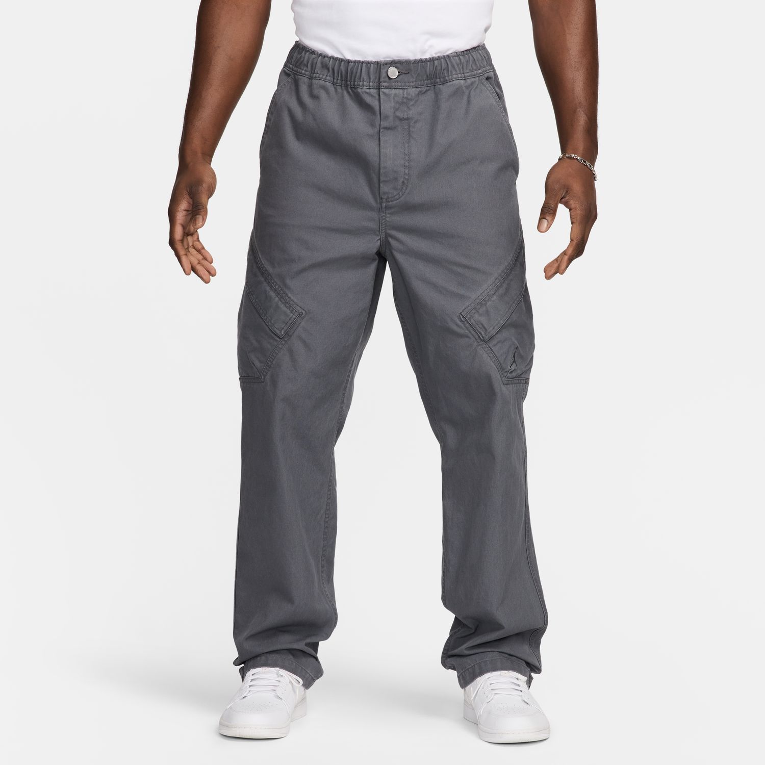 Jordan Chicago Pants Iron Grey - Pánské - Kalhoty Jordan - Šedé - FV7255-068 - Velikost: S