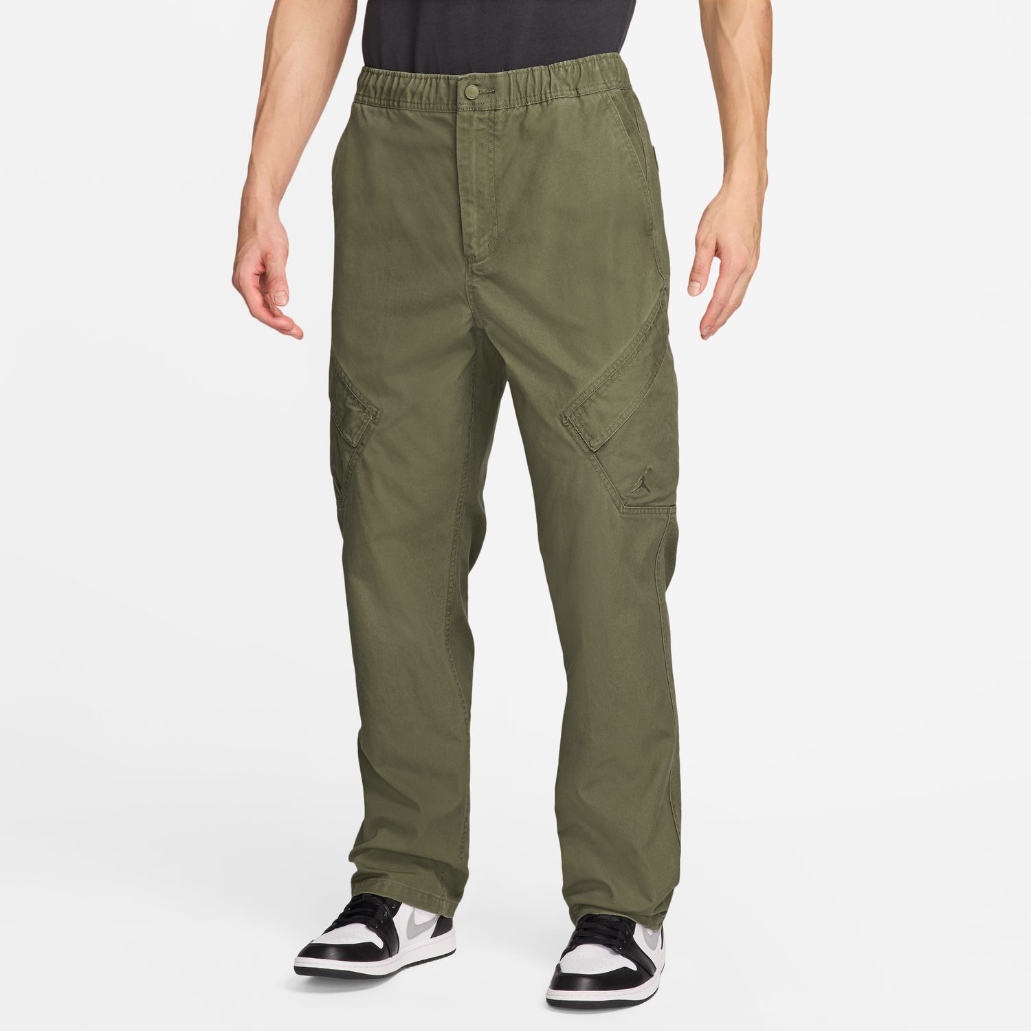 Jordan Chicago Pants Medium Olive - Pánské - Kalhoty Jordan - Hnědé - FV7255-222 - Velikost: XL