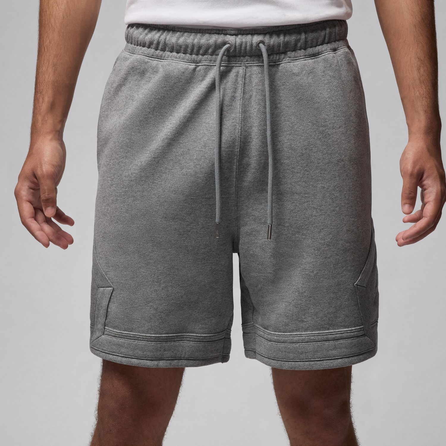 Jordan Flight Fleece Diamond Shorts Carbon Heather - Pánské - Kraťasy Jordan - Šedé - FV7257-091 - Velikost: 3XL