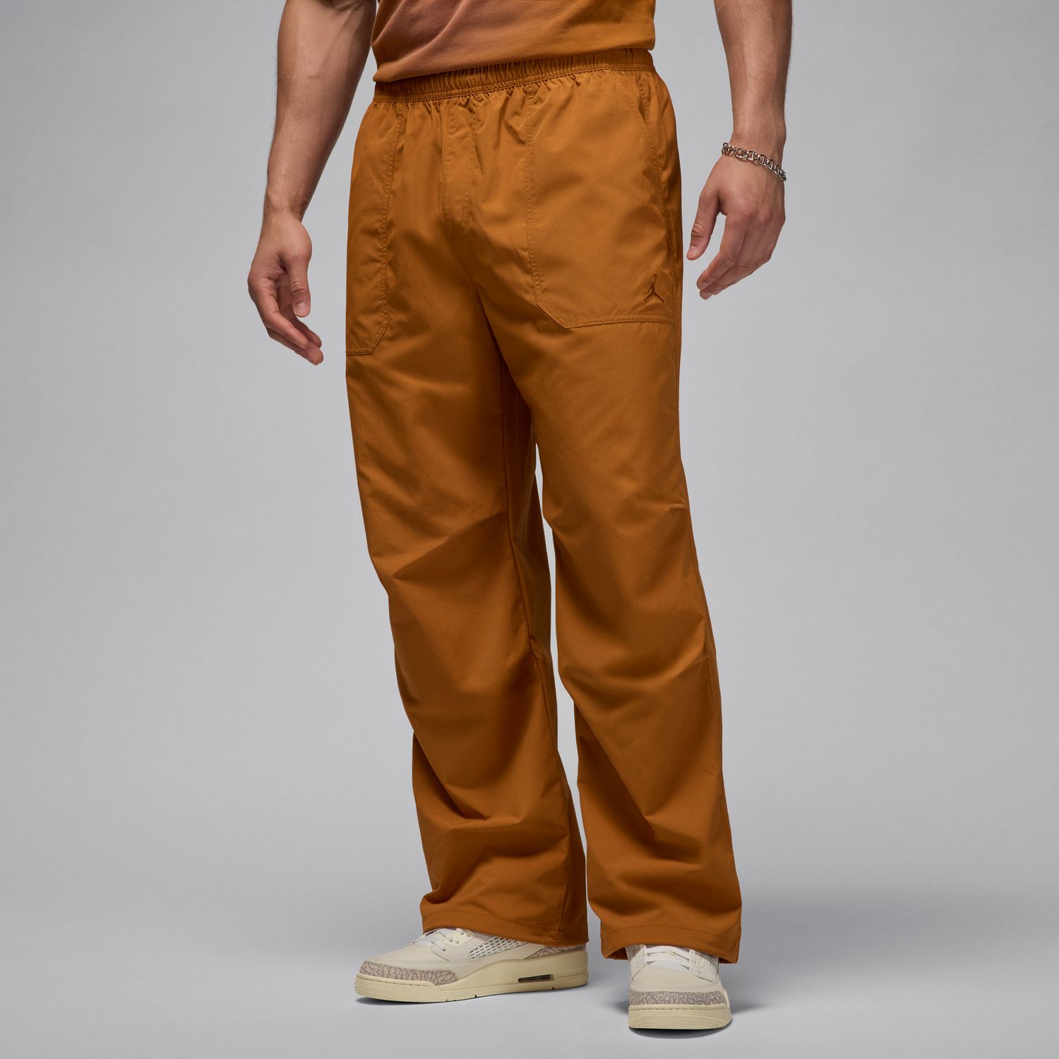 Jordan Essentials Statement Woven Pants Desert Bronze - Pánské - Kalhoty Jordan - Hnědé - FV7306-228 - Velikost: S
