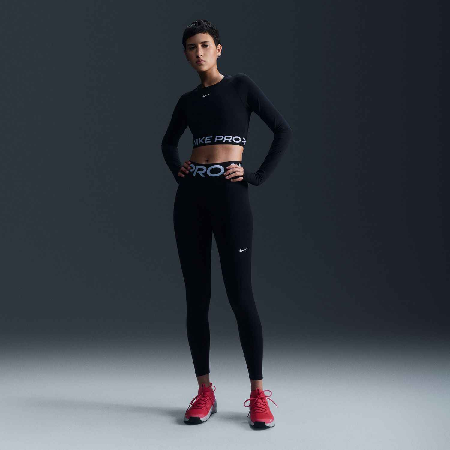 Nike Pro Sculpt Wmns High-Waisted Full-Length Leggings Black - Dámské - Legíny Nike - Černé - FV7382-010 - Velikost: L