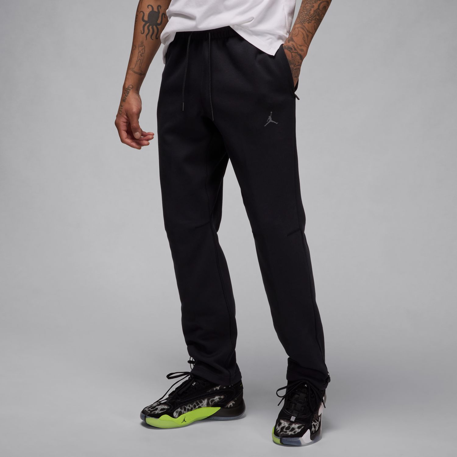 Levně Jordan Dri-FIT Sport Hoop Fleece Pants Black - Pánské - Kalhoty Jordan - Černé - FV8604-010
