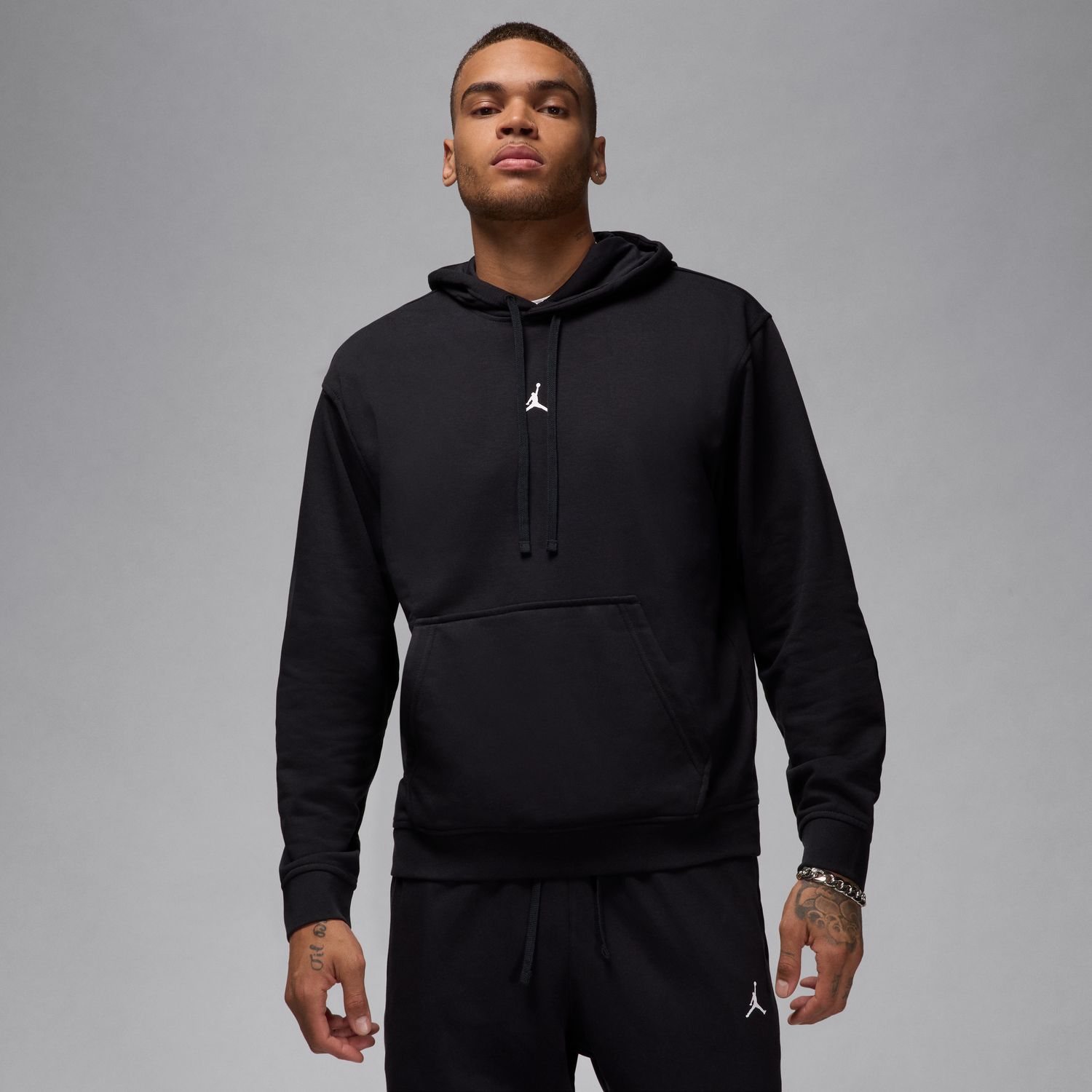 Jordan Sport Crossover Dri-FIT Fleece Pullover Hoodie Black - Pánské - Mikina Jordan - Černé - FV8606-010 - Velikost: 2XL/T