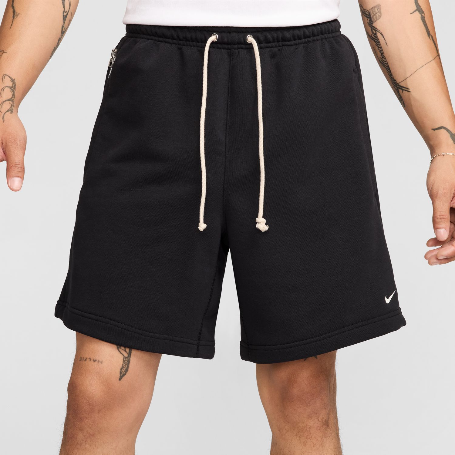 Nike Dri-FIT Standard Issue 8" Fleece Basketball Shorts Black - Pánské - Kraťasy Nike - Černé - FZ0216-010 - Velikost: 2XLTT