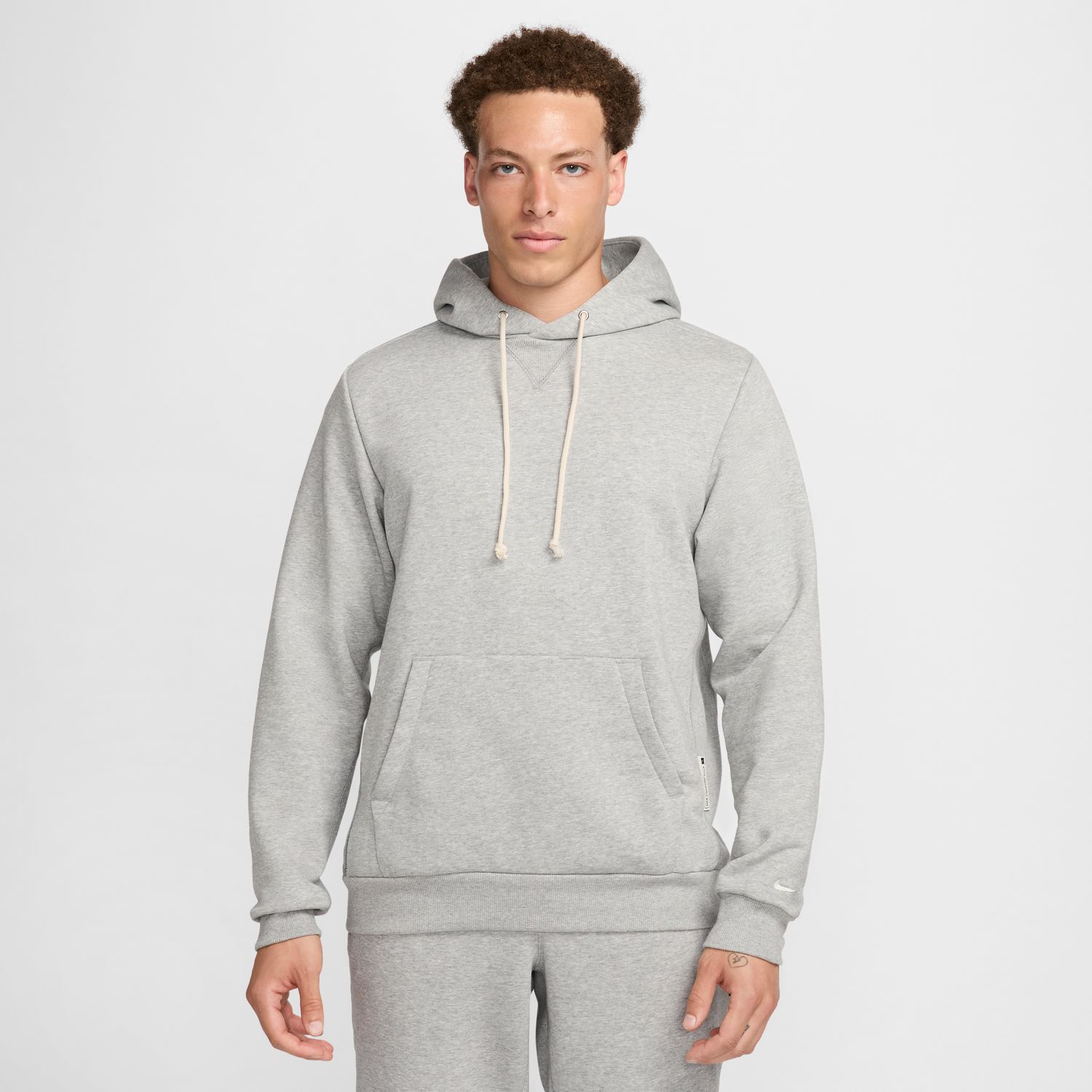 Nike Standard Issue Men's Dri-FIT Pullover Basketball Hoodie Grey - Pánské - Mikina Nike - Šedé - FZ0218-063 - Velikost: 2XL