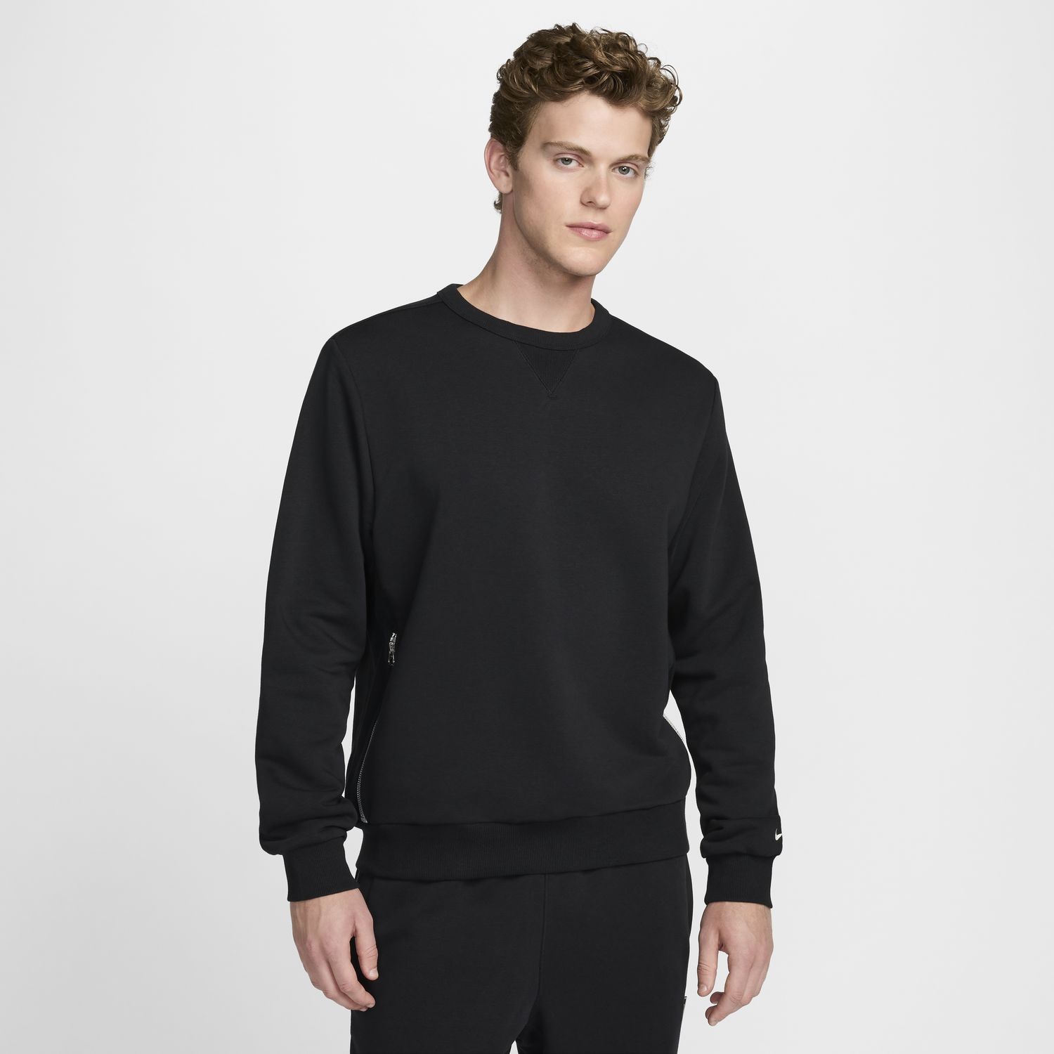 Levně Nike Dri-FIT Standard Issue Basketball Crewneck Black - Pánské - Mikina Nike - Černé - FZ0220-010