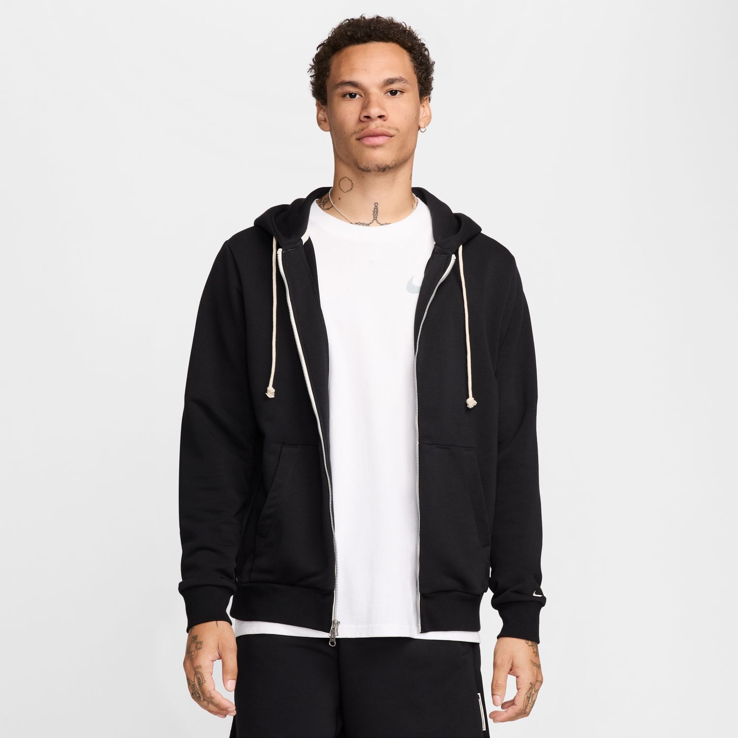 Nike Dri-FIT Standard Issue Full-Zip Basketball Hoodie Black - Pánské - Mikina Nike - Černé - FZ0222-010 - Velikost: S