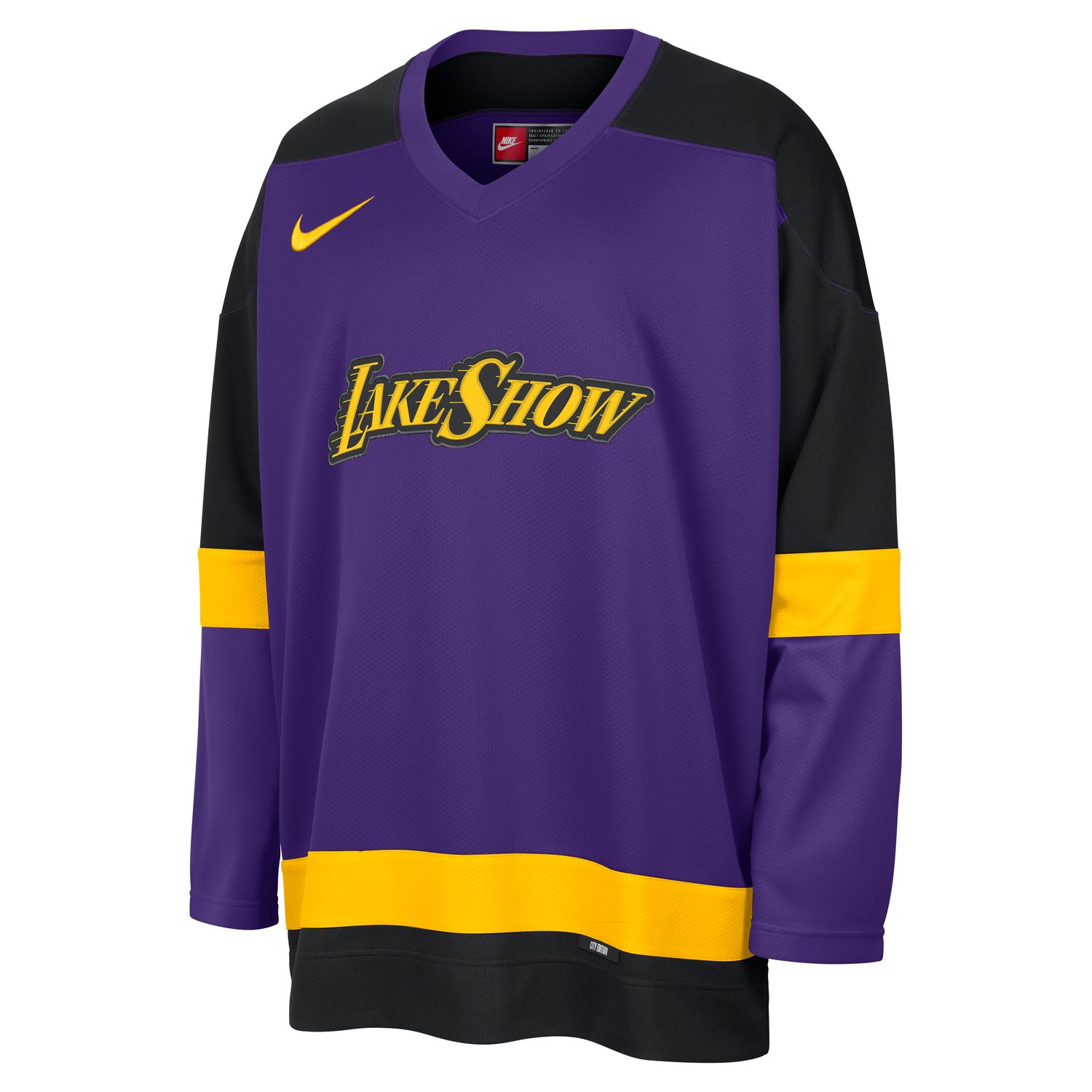 Nike NBA Los Angeles Lakers City Edition Hockey Jersey - Pánské - Dres Nike - Fialové - FZ0349-504 - Velikost: L