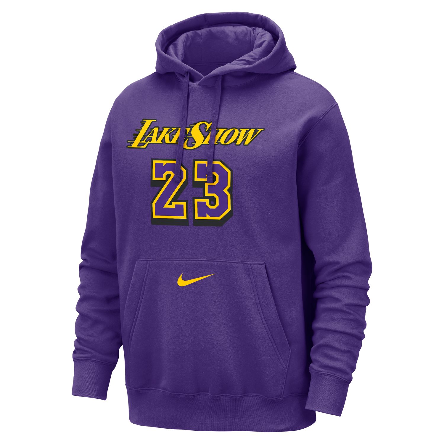 Nike NBA Los Angeles Lakers Club City Edition Hoodie - Pánské - Mikina Nike - Fialové - FZ0552-504 - Velikost: S