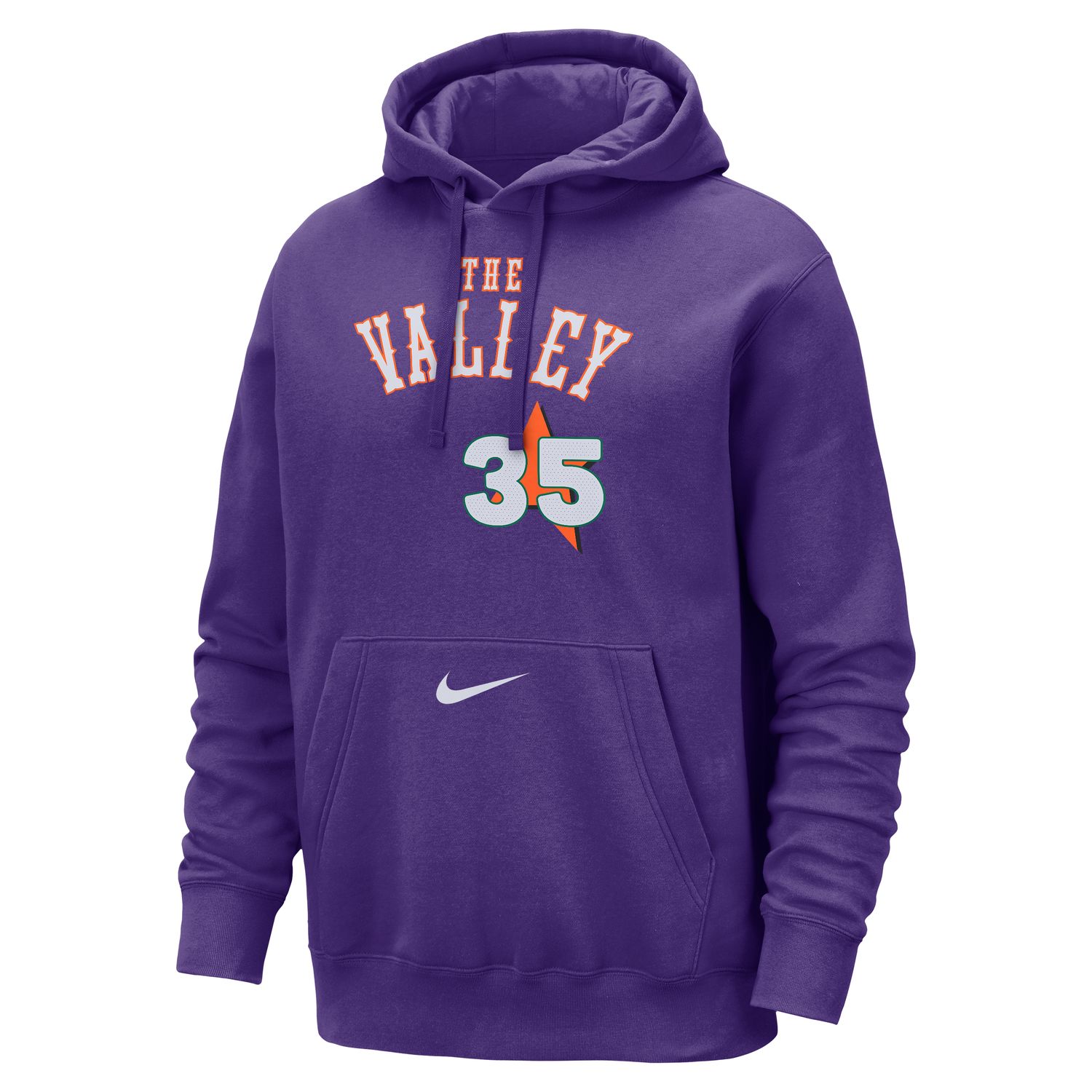 Levně Nike NBA Kevin Durant Phoenix Suns Club City Edition Hoodie - Pánské - Mikina Nike - Fialové - FZ0562-505